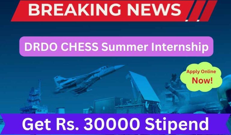 DRDO CHESS Summer Internship