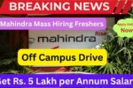 Mahindra Mass Hiring Freshers